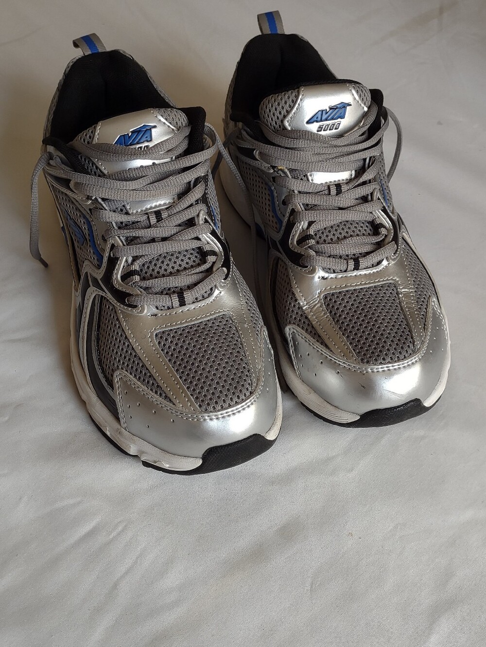 Avia Men’s Silver Athletic Running Shoes - Gray/Blue